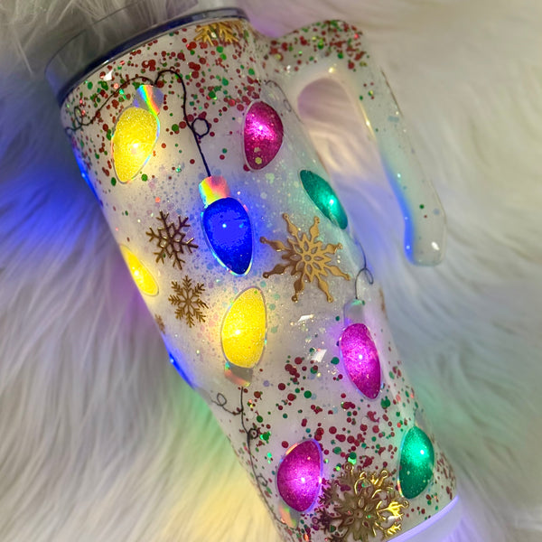 Light Up Tumblers (Christmas) - 30 oz In Stock (multiple designs)