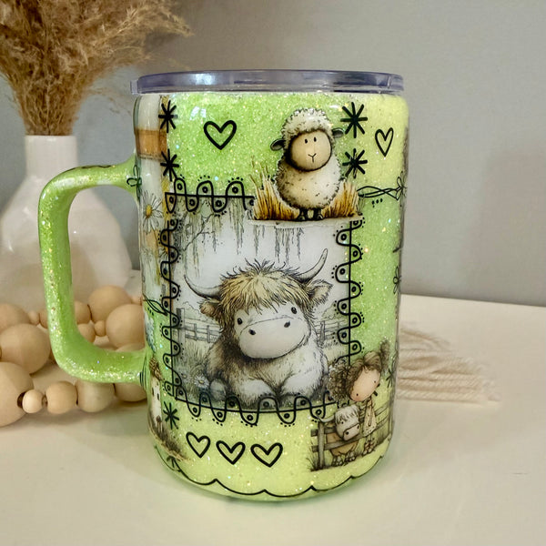 Highlands & Daisies Tumbler - 16oz Mug In Stock