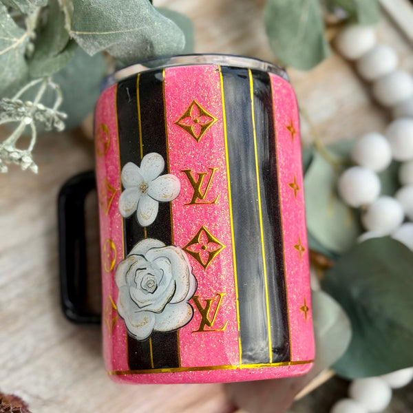 Designer Inspired Patchwork Tumbler - 16oz In stock