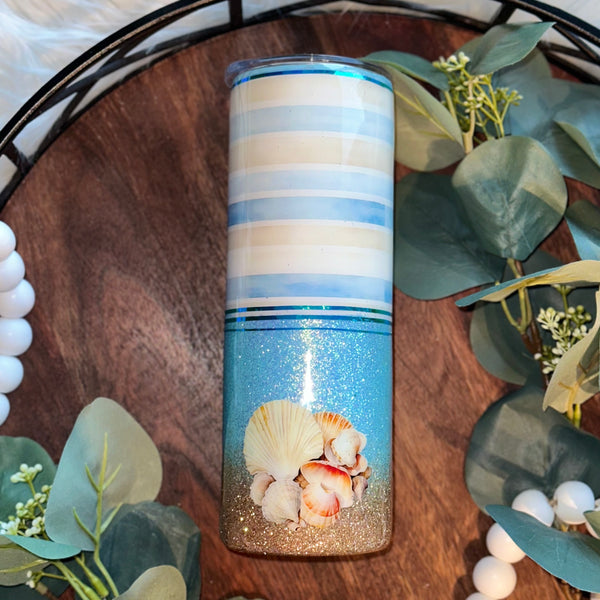 Beach Vibes Tumbler - 20 oz In Stock