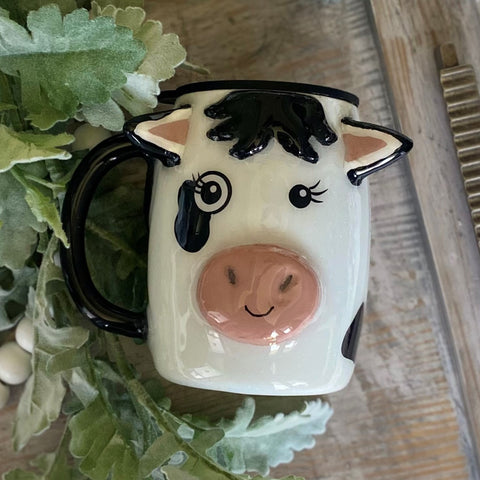 Cow Mug- 14 oz In Stock