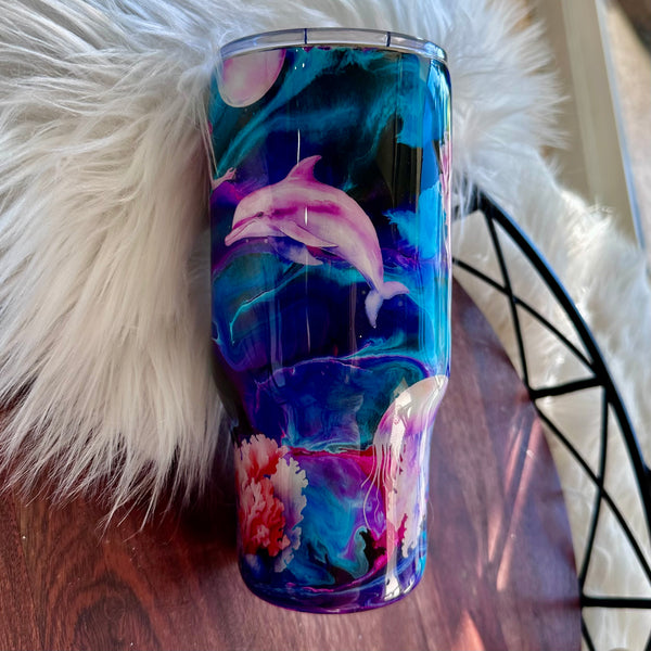 Mermaid Tumbler - 24 oz In Stock