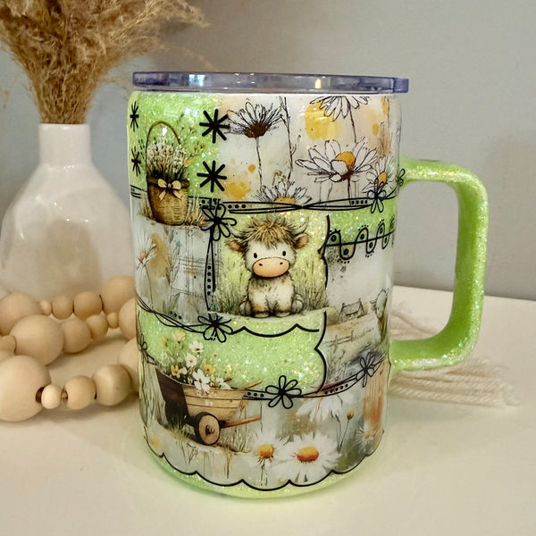 Highlands & Daisies Tumbler - 16oz Mug In Stock
