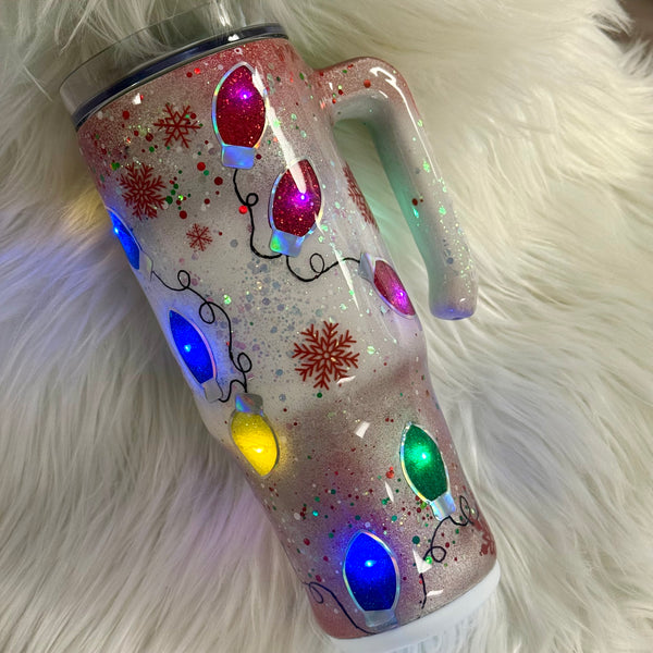Light Up Tumblers (Christmas) - 30 oz In Stock (multiple designs)