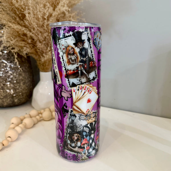 Alice Cheshire Cat Tumbler - 20oz in stock
