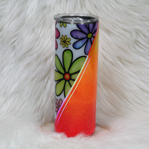 Daisy Summertime Neon Tumbler