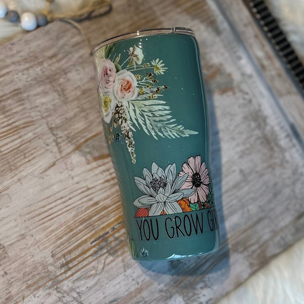 Boho Sage Tumbler - 20 oz In Stock