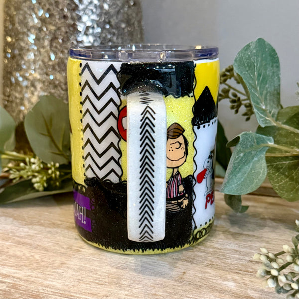 Peanuts Patchwork Tumbler -12oz Mug In stock