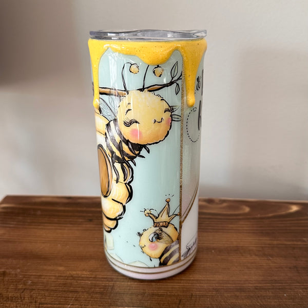 Whimsical Bee Kind Honey Pots Tumbler - 15oz In Stock