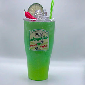 Margarita Tumbler with Removeable Faux Topper