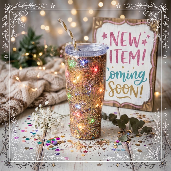 Light Up Christmas Tumblers - 30oz no handle - In Stock (multiple designs)
