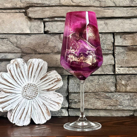 Wine Glasses - Stemmed Glassware (multiple colors) - 15oz Glass In Stock