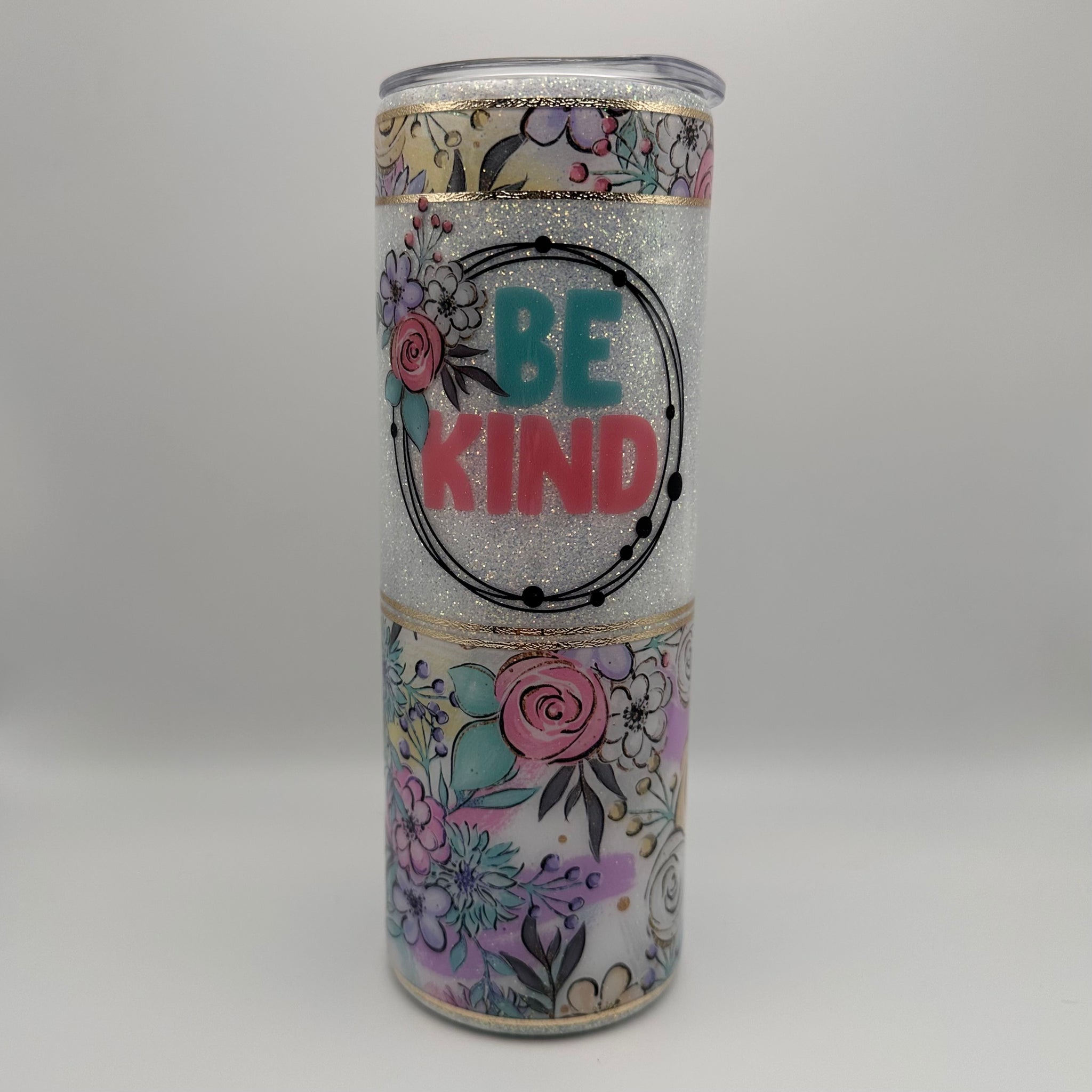 Be Kind Floral Tumbler - 20oz In Stock