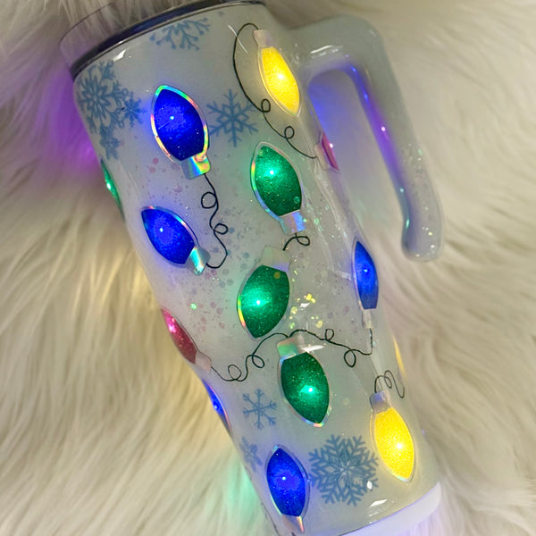 Light Up Tumblers (Christmas) - 30 oz In Stock (multiple designs)