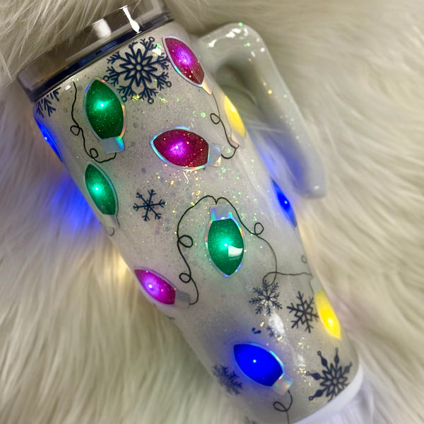 Light Up Tumblers (Christmas) - 30 oz In Stock (multiple designs)