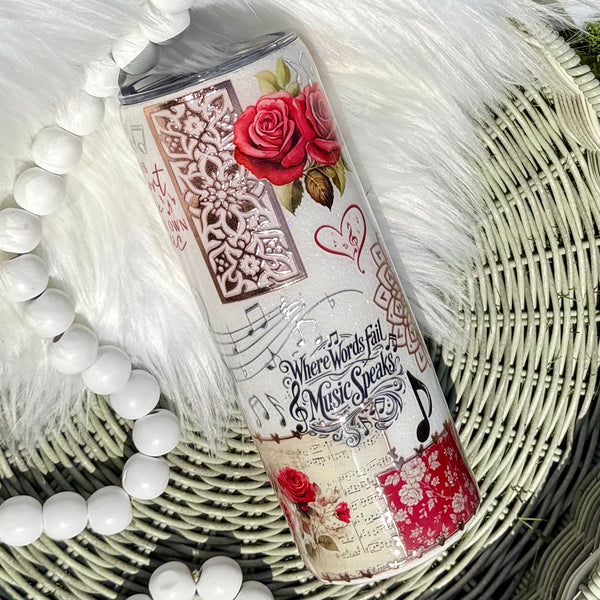 Make Your Own Music Tumbler - 20oz in stock