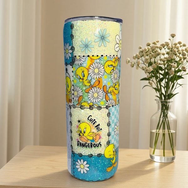 Tweety Patchwork Tumbler - 20oz In Stock