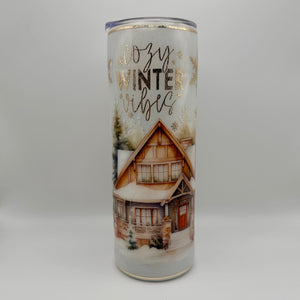 Cozy Winter Vibes Tumbler - 20oz In Stock