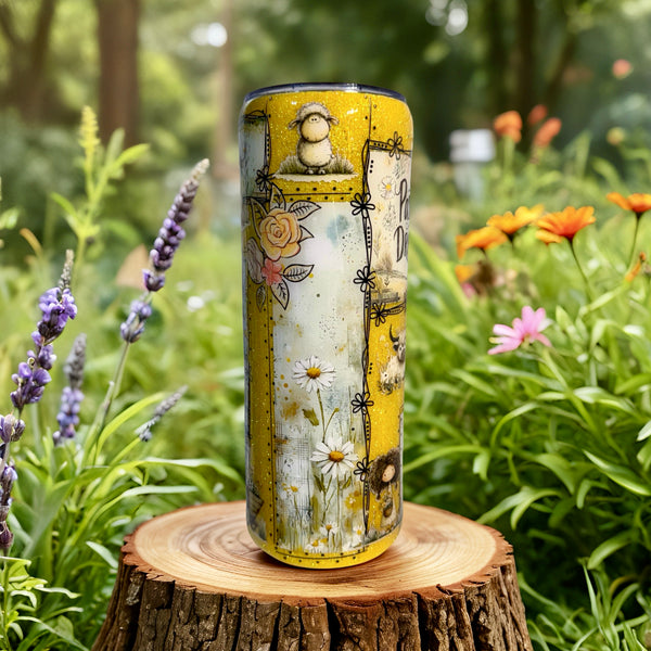 Highland Pasture Dreams Patchwork Tumbler - 20oz In stock