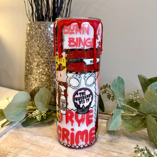 Crime Junkie Patchwork Tumbler - 20oz in stock