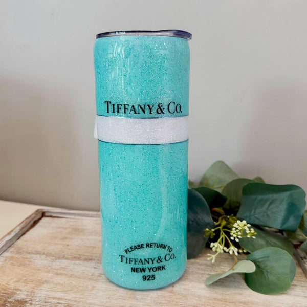 Tiffany Inspired  3D bow Tumbler - 20oz In Stock