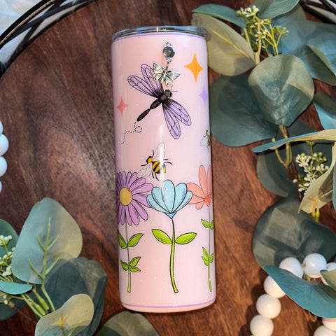 Spring Flowers Tumbler - 20 oz In Stock