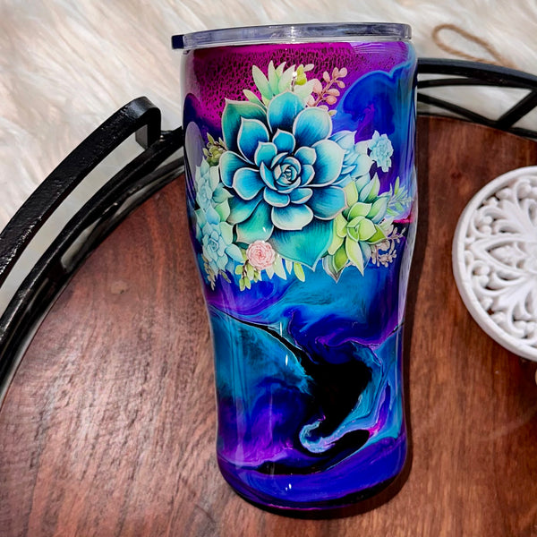 Succulent Tumbler - 20 oz In Stock