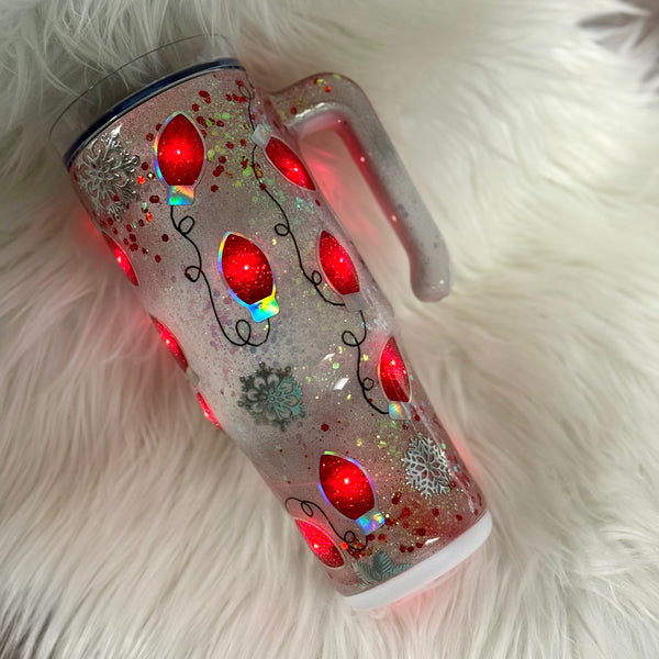 Light Up Tumblers (Christmas) - 30 oz In Stock (multiple designs)