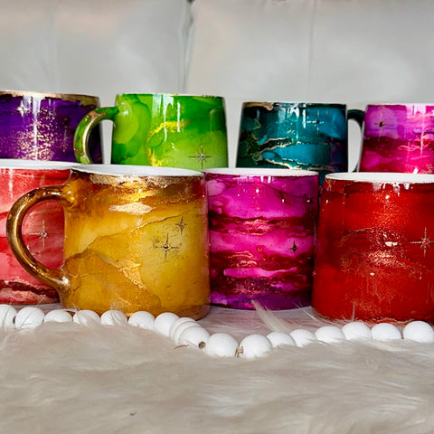 *Watercolor Mugs (various colors) - 16oz In Stock