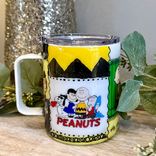 Peanuts Patchwork Tumbler -12oz Mug In stock