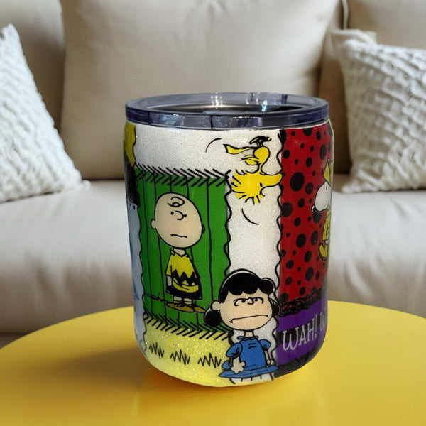 Peanuts Patchwork Tumbler -12oz Mug In stock