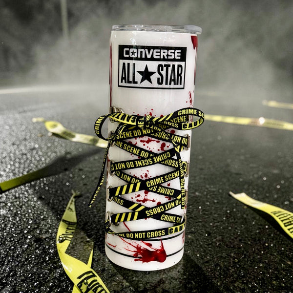 Crime lace up runner Tumbler - 20oz in stock