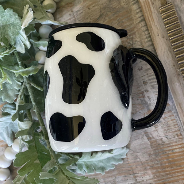 Cow Mug- 14 oz In Stock