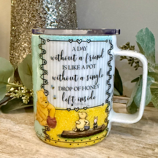 Pooh and Friends Patchwork Tumbler - 12oz In stock