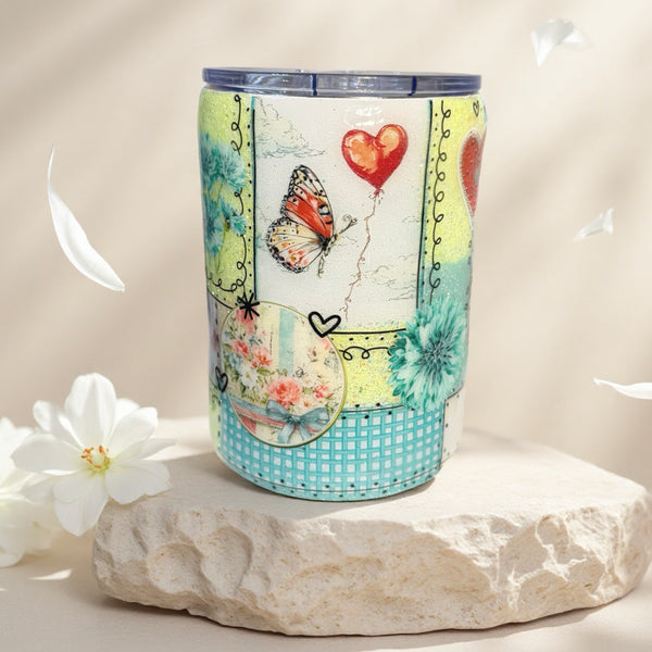 Wonderfully Made Patchwork Tumbler - 16oz In stock