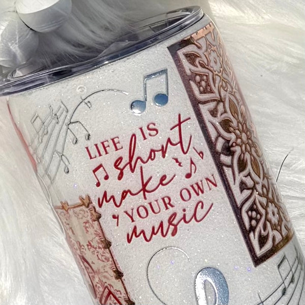 Make Your Own Music Tumbler - 20oz in stock