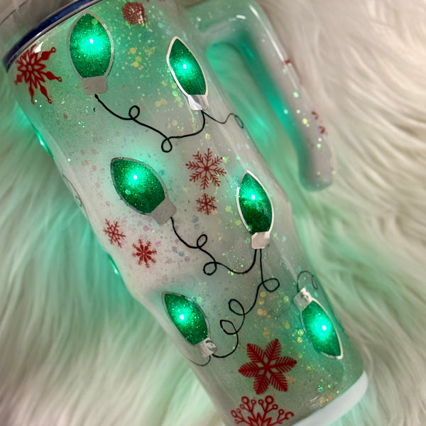 Light Up Tumblers (Christmas) - 30 oz In Stock (multiple designs)