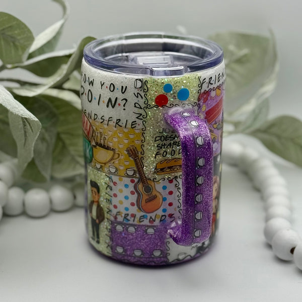 Friends Patchwork Tumbler - 16oz mug In Stock