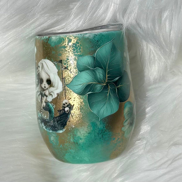 Mermaid mini Tumbler - 12oz In Stock
