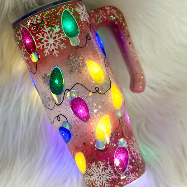 Light Up Tumblers (Christmas) - 30 oz In Stock (multiple designs)