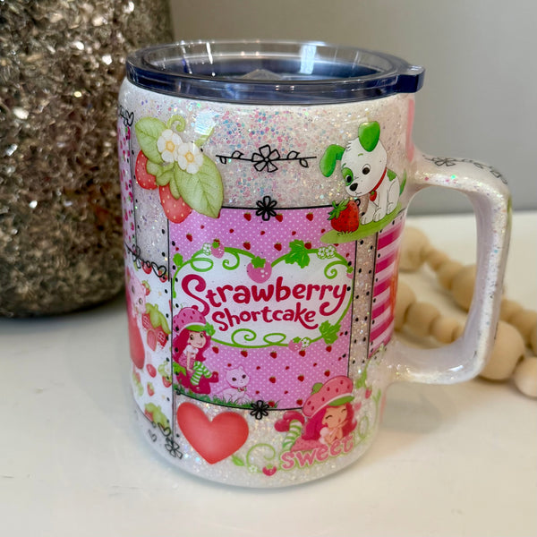 Strawberry Shortcake Patchwork Tumbler - 16oz mug In Stock