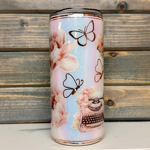 Vintage Butterfly Tumbler - 15 oz In Stock