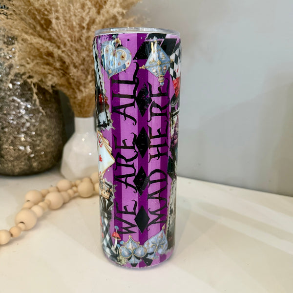 Alice Cheshire Cat Tumbler - 20oz in stock
