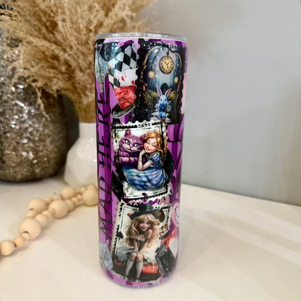 Alice Cheshire Cat Tumbler - 20oz in stock