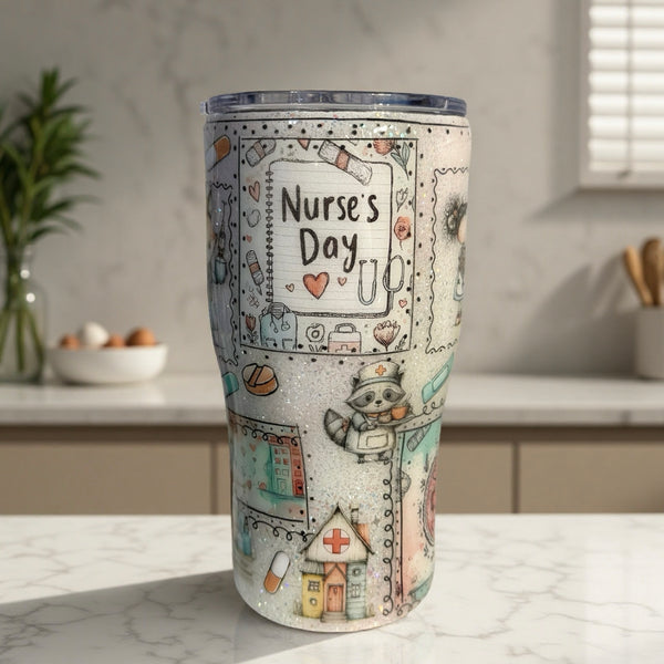 Nurse Patchwork Tumbler - 20oz In Stock