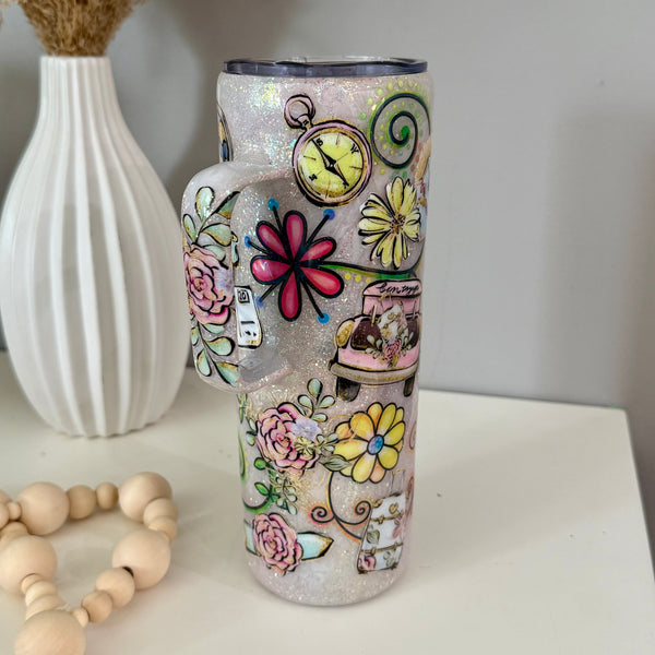 Travel Tumbler - 20oz handle In Stock