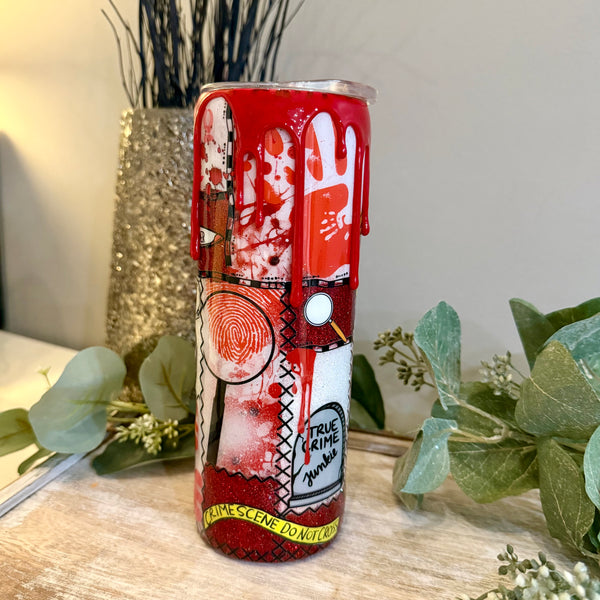 Crime Junkie Patchwork Tumbler - 20oz in stock