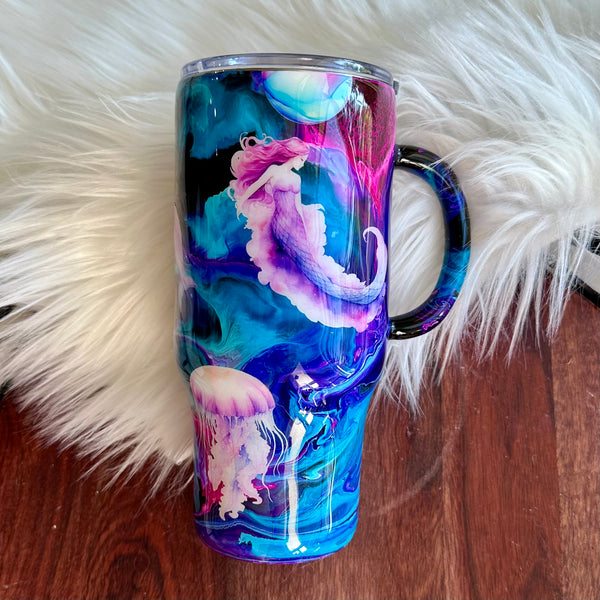 Mermaid Tumbler - 24 oz In Stock