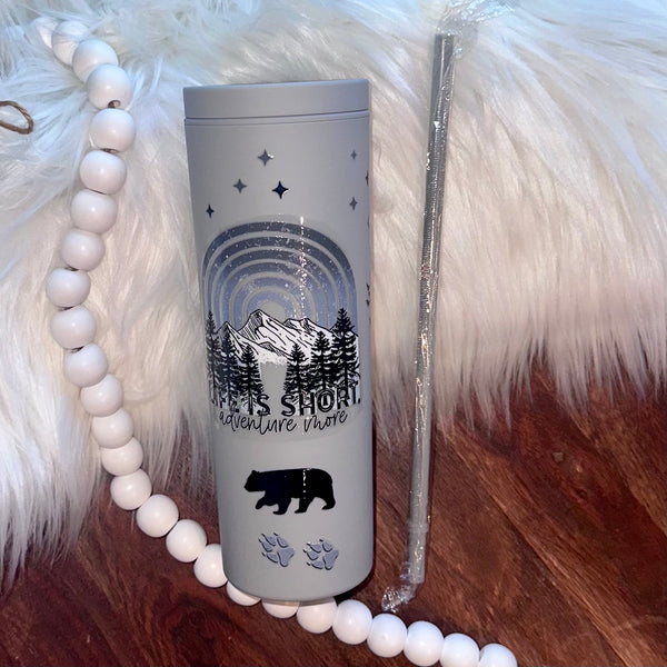 Matte Acrylic Tumbler - with decal choice - 18 oz In Stock