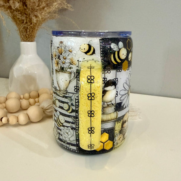 Garden Whimsy Patchwork Tumbler - 16oz mug In Stock